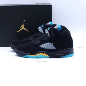 NEW Air Jordan Retro 5 Basketball Shoes 440888-047 Black
